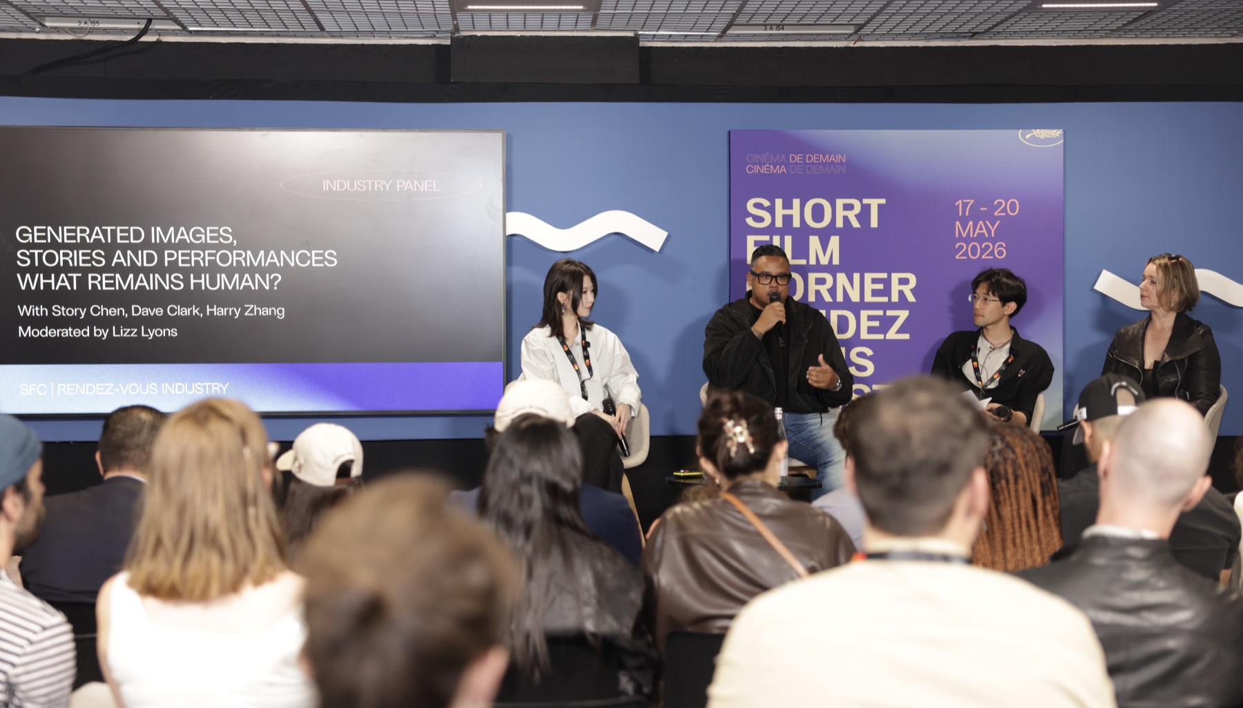 Promise co-founder Dave Clark speaking during the panel